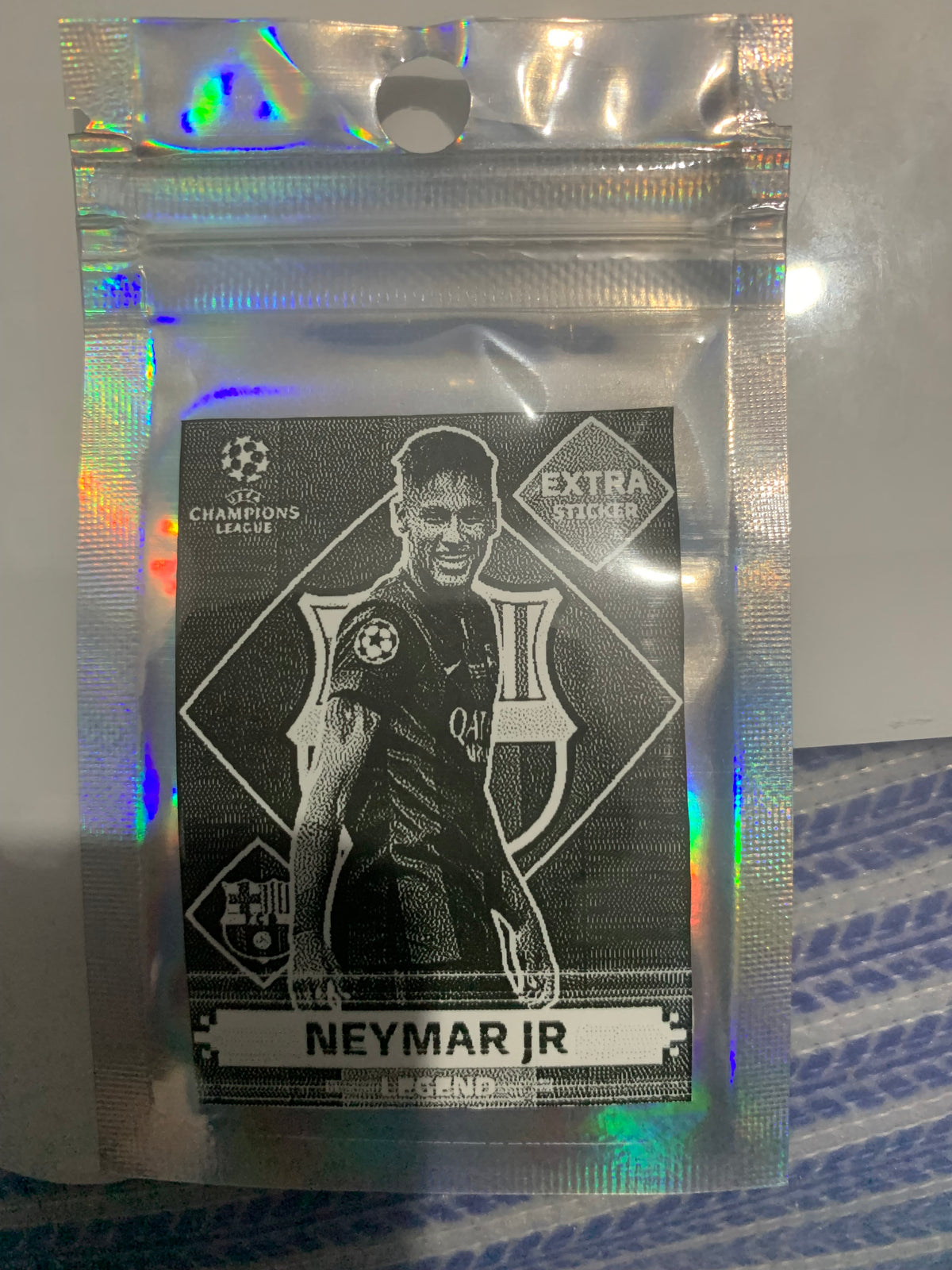 Neymar sticker card Barcelona print high quality one of the best prints on the world